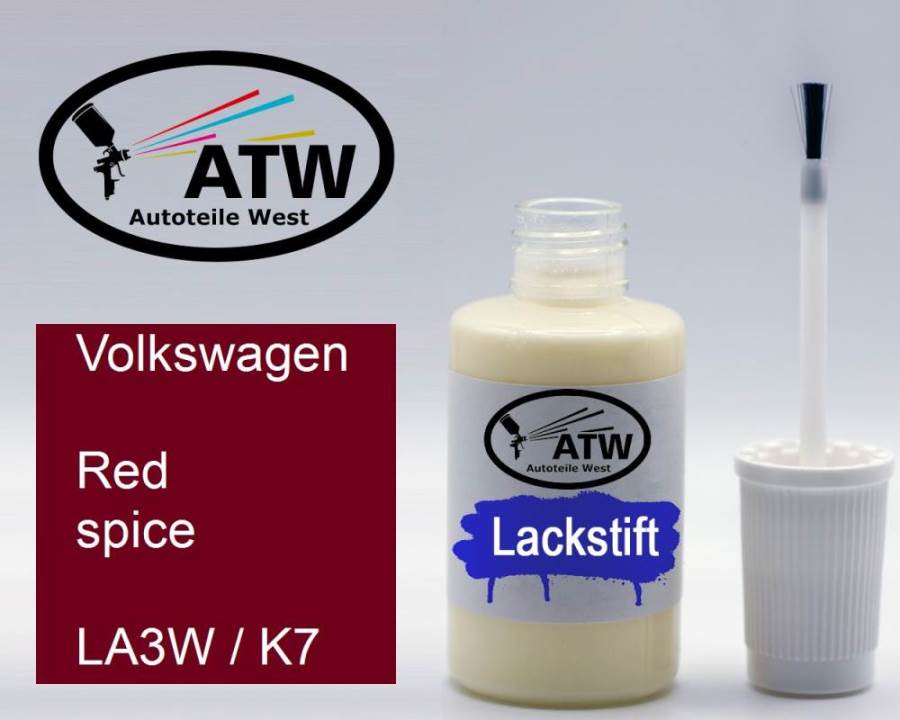 Volkswagen, Red spice, LA3W / K7: 20ml Lackstift, von ATW Autoteile West.